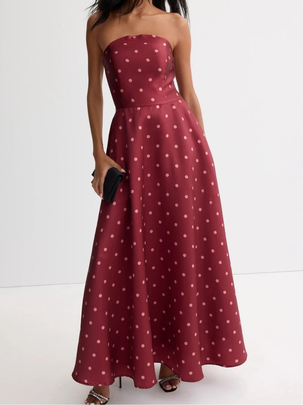 Hutch Victoria Strapless Fit & Flare Maxi Dress